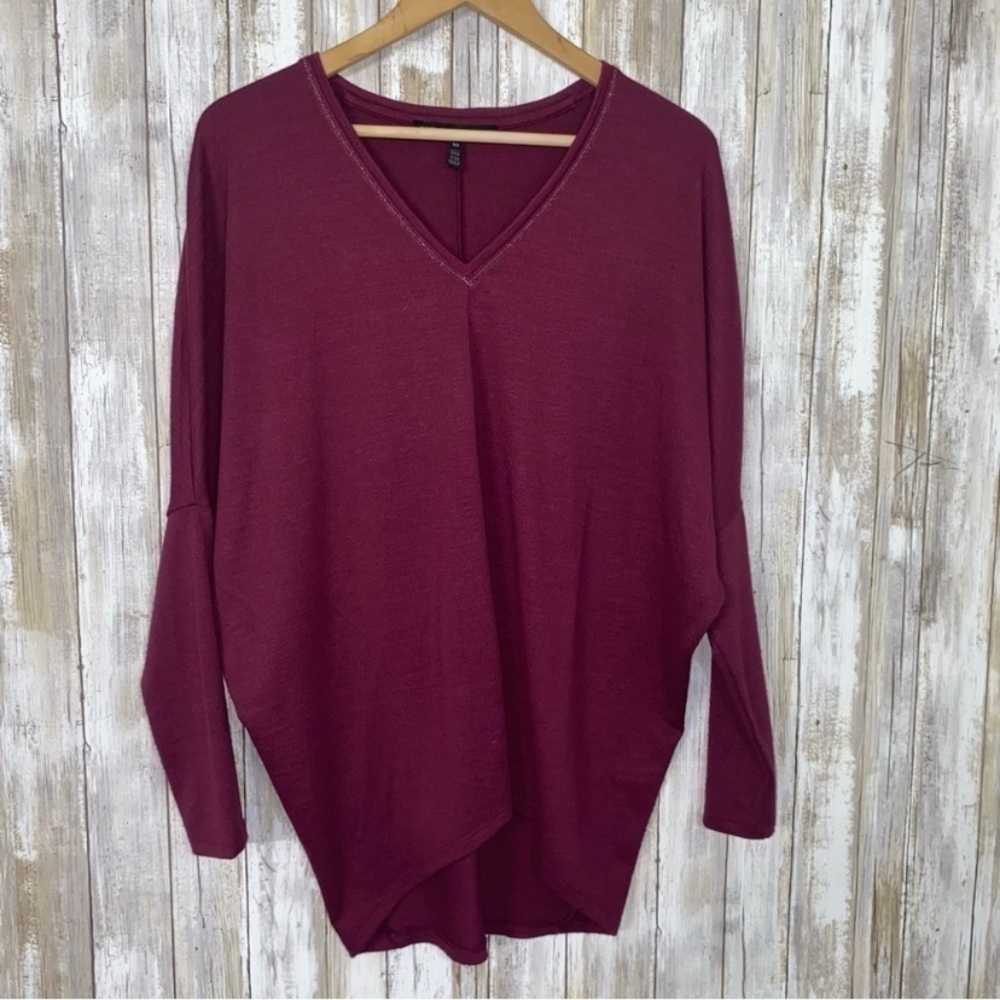 White House Black Market Purple Oversized Sweater - Picture 1 of 5